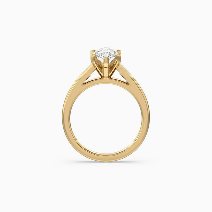 Marquise Solitaire Lab Diamond Engagement Ring