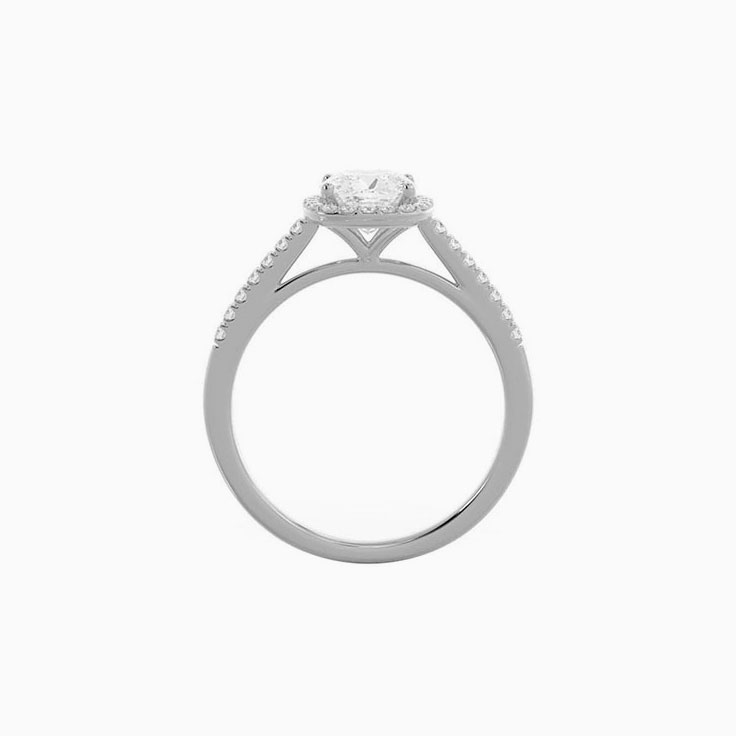 Cushion Lab Diamond Engagement Ring
