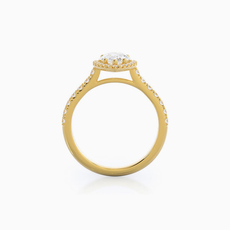 Pear Lab Diamond Engagement Ring