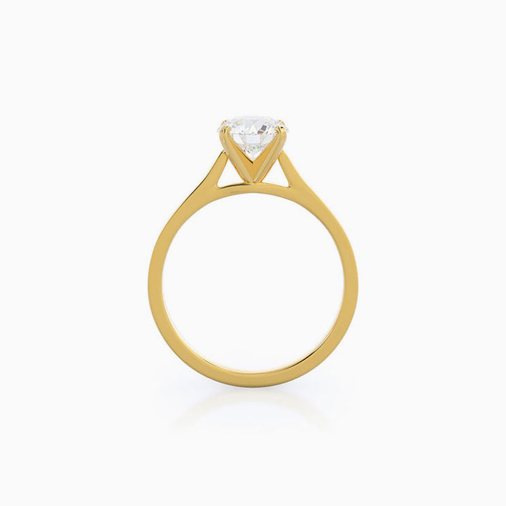 Classic Solitaire Lab Diamond Engagement Ring
