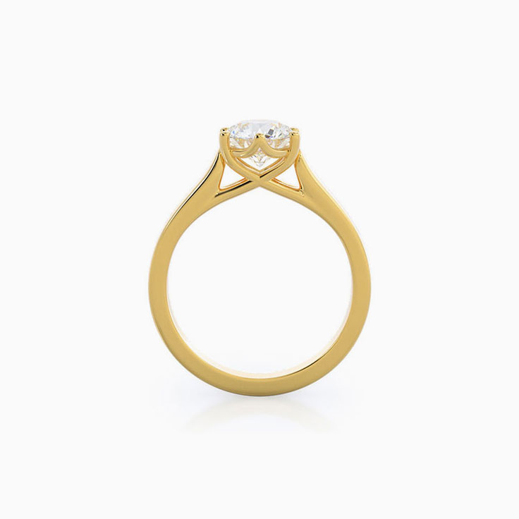 One Stone Lab Diamond Engagement Ring