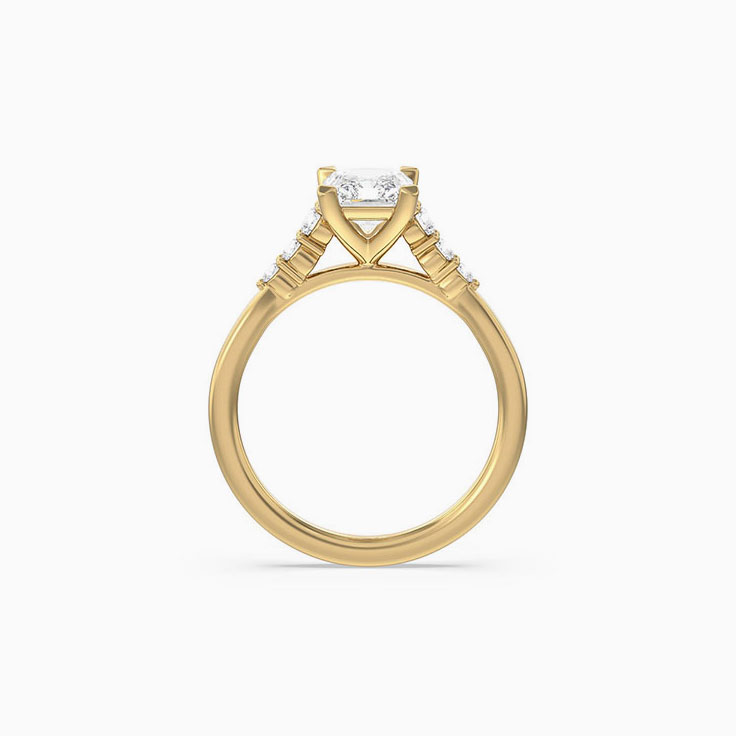 Lab Grown Radiant Diamond Engagement Ring
