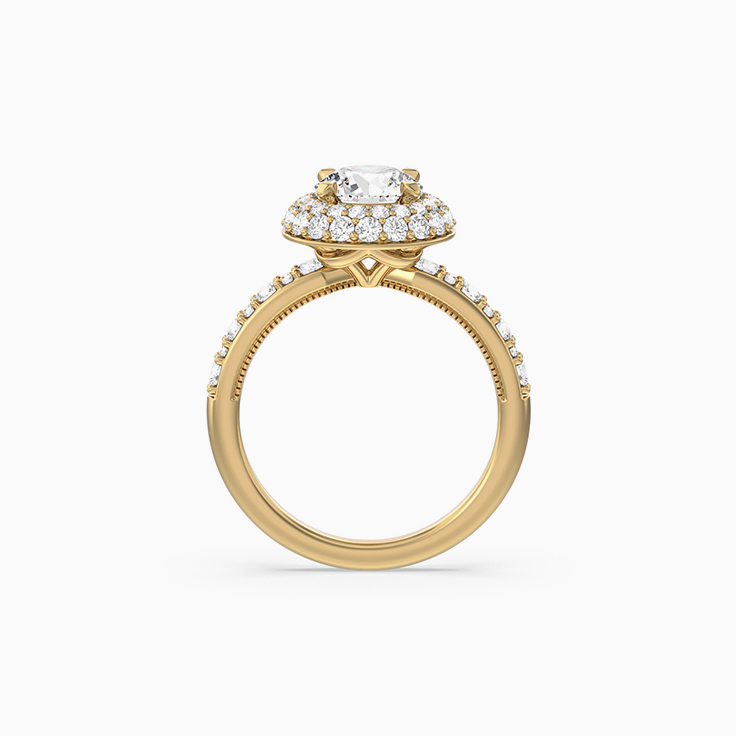 Halo Lab Diamond Engagement Ring