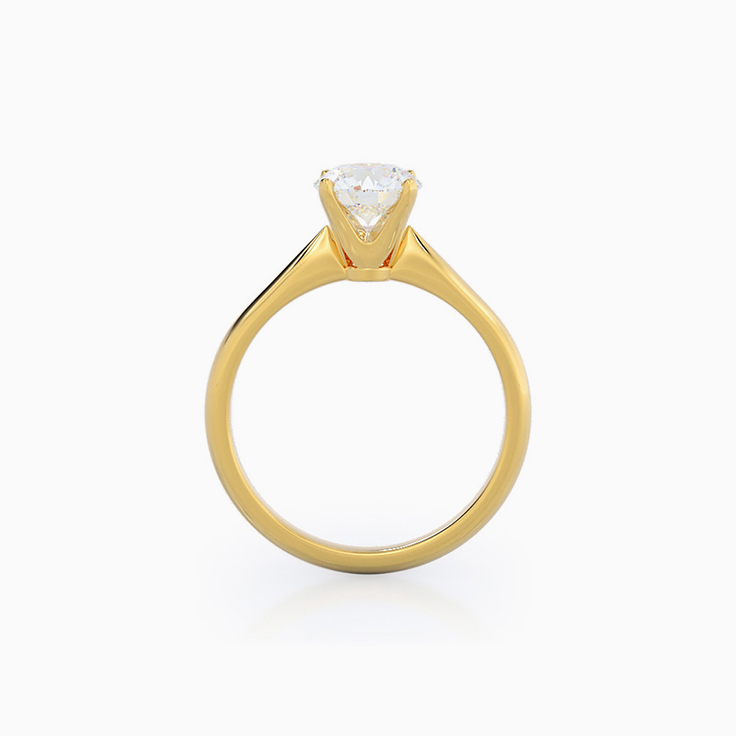 Four Claw Solitaire Lab Diamond Engagement Ring