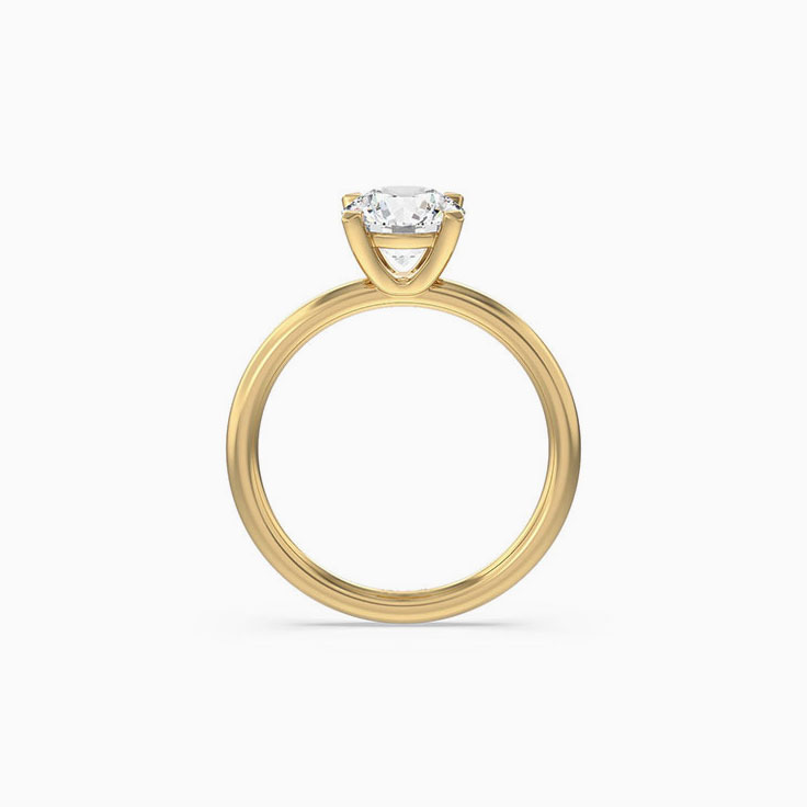 Elegant Round Lab Grown Diamond Engagement Ring