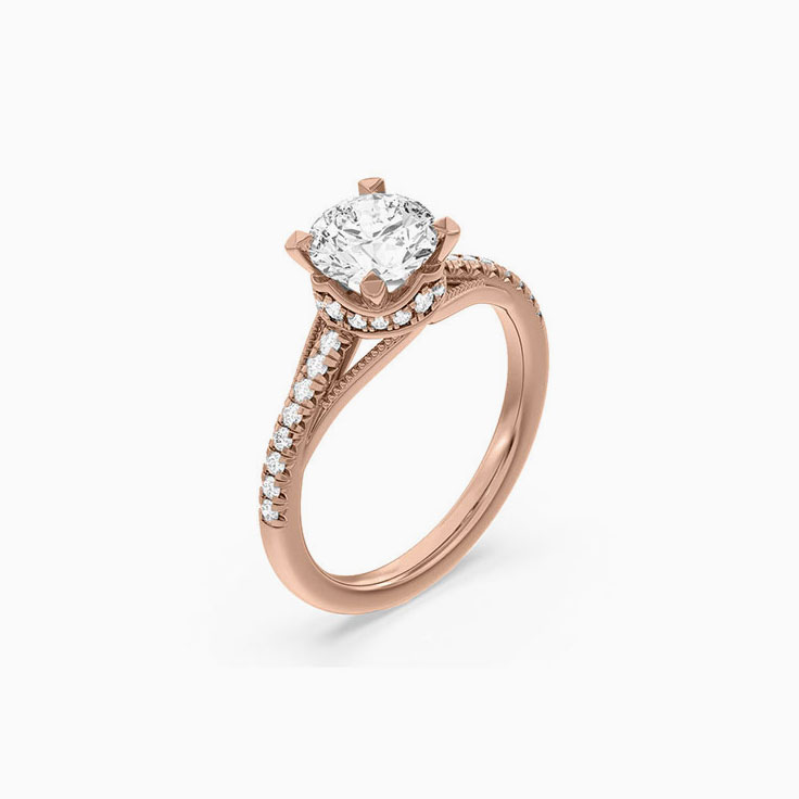 Enchant Lab Grown Round Diamond Engagement Ring