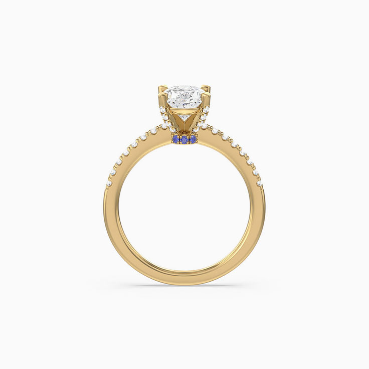 Oval Halo Classic Lab Diamond Engagement Ring