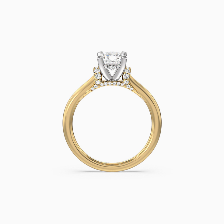 Claw Set Oval Lab grown Engagement Ring