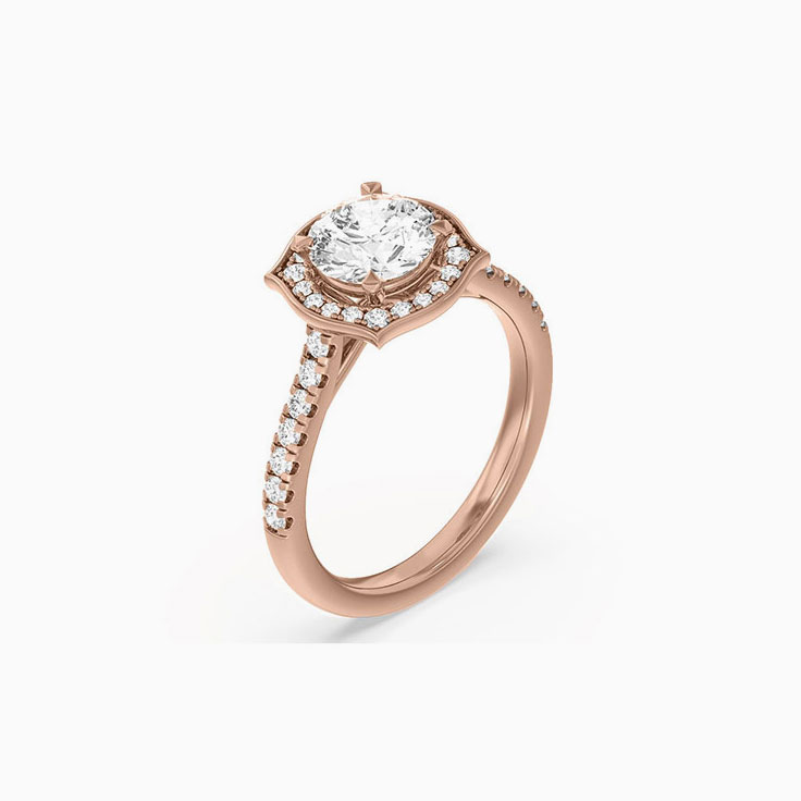 Lab Grown Round Enchant Diamond Engagement Ring