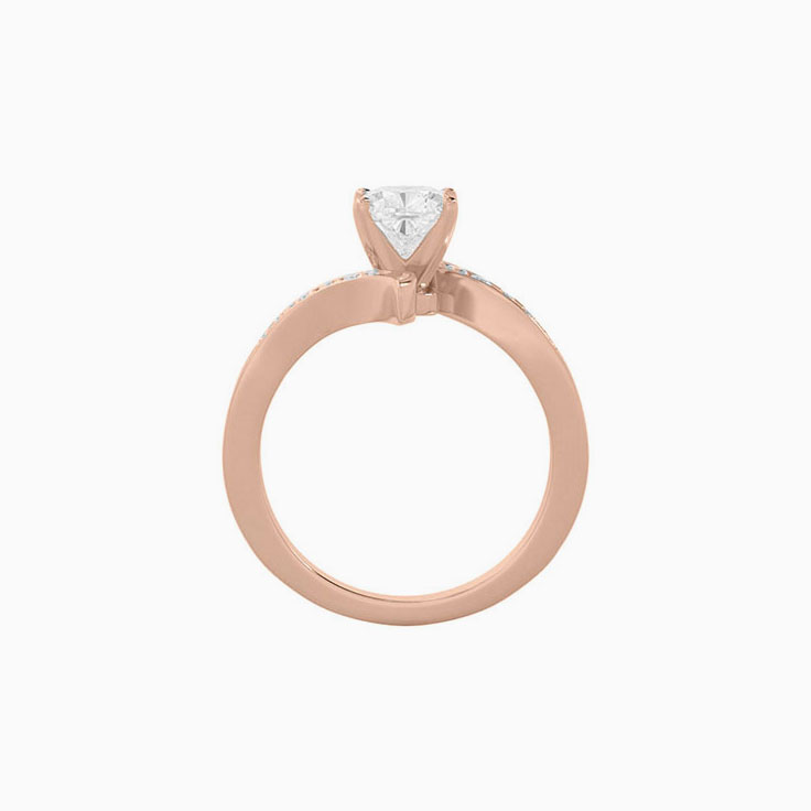 Classic Womens Lab Diamond Engagement Ring