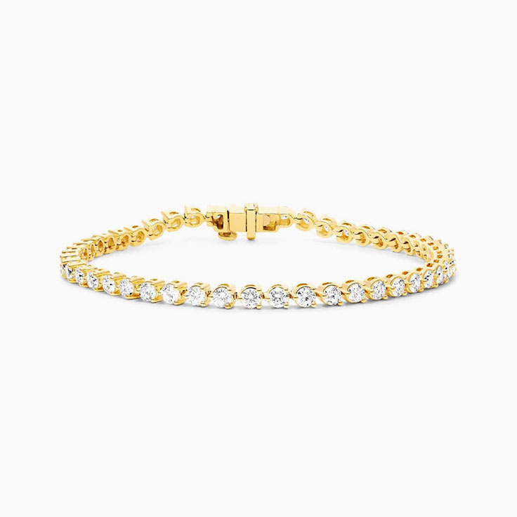 5 Carat Tennis Bracelet In A Three Claw Setting