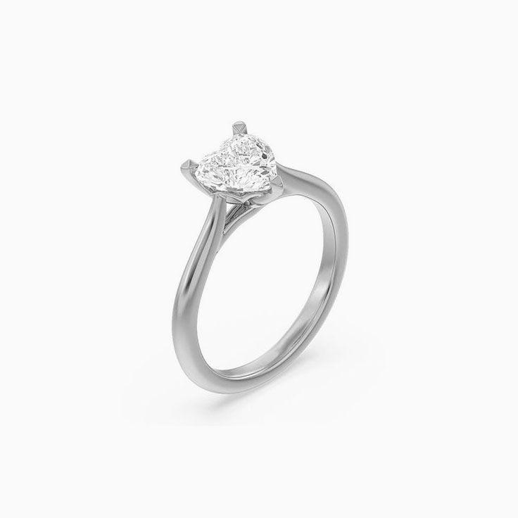 Heart Shaped Engagement Ring