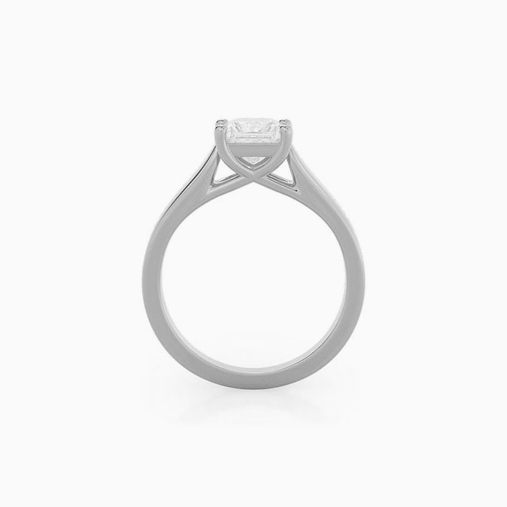 Square diamond engagement ring
