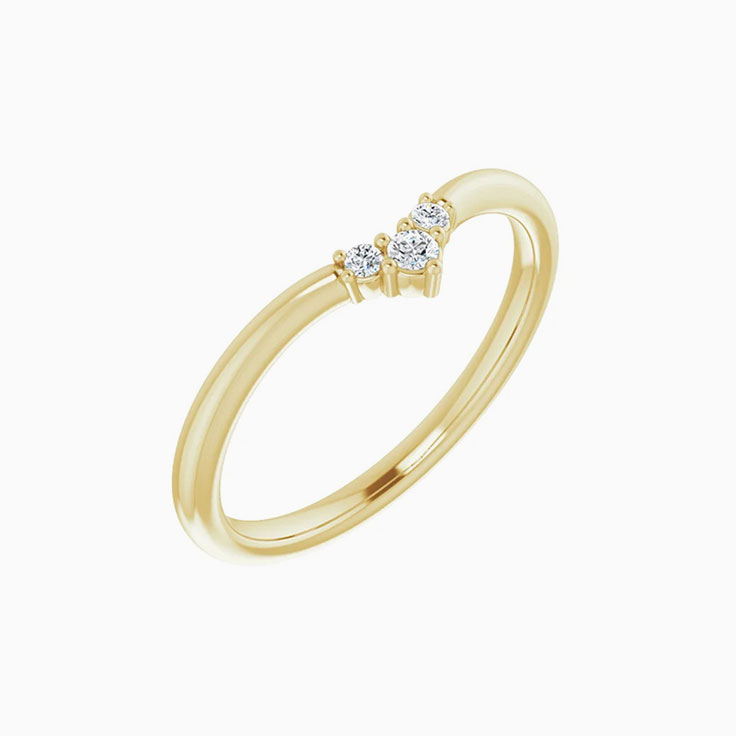 tiara style wedding band