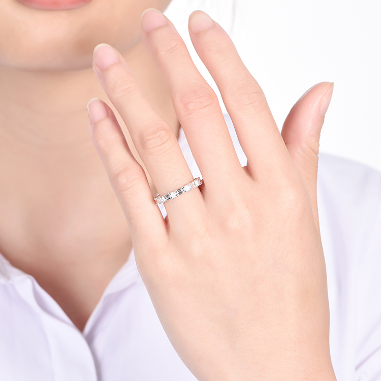 Baguette and Round Ring