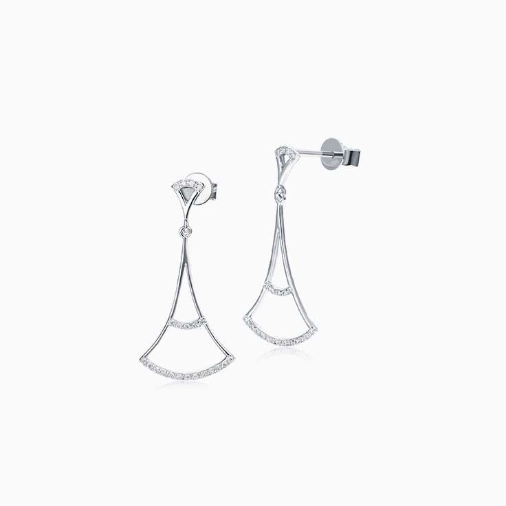Delicate Diamond Earrings