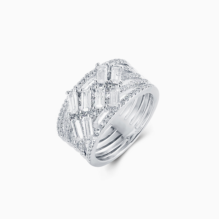 Multi Band Diamond Ring