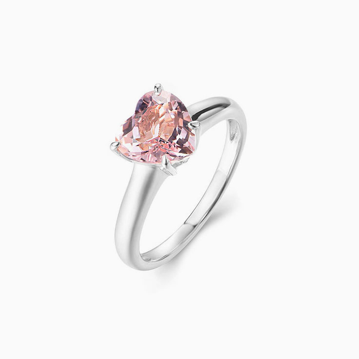 Heart Morganite Ring
