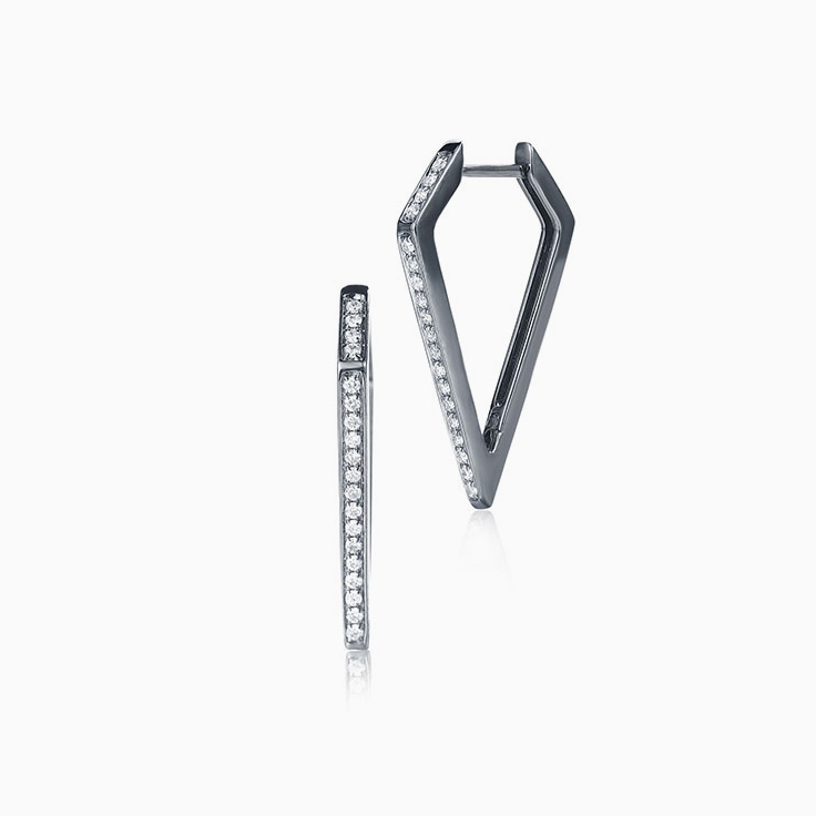 Triangle Diamond Hoops