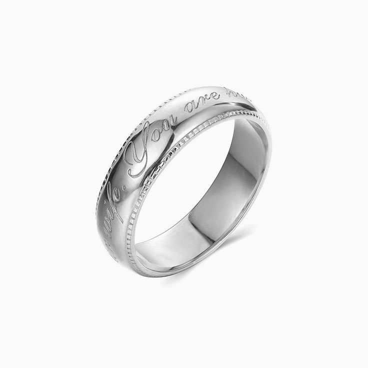 Personalised Engraved Mens Wedder