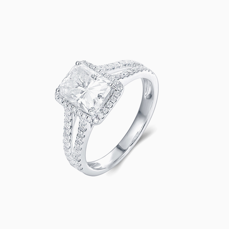 Radiant Lab Grown Diamond Halo Ring