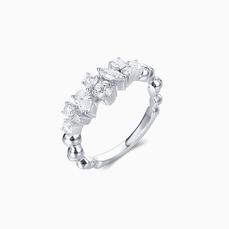 Multi Shape Diamond Band