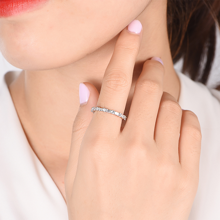 Petite Baguette and Round Ring