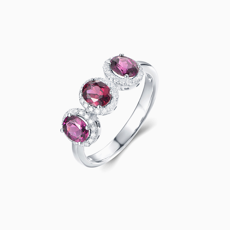 Trilogy Rhodolite Ring