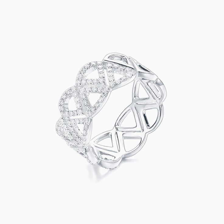 Triangle Diamond Dress Ring
