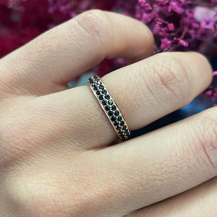 Black diamond Wedding Ring