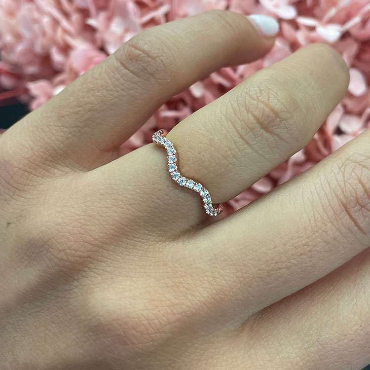 Diamond Wave Eternity Ring