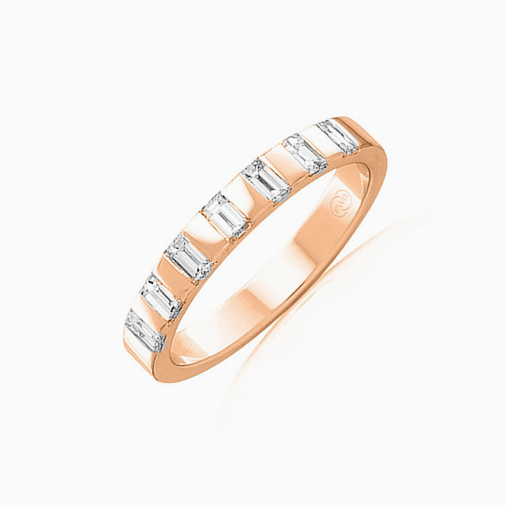Baguette cut diamond wedder FR3941
