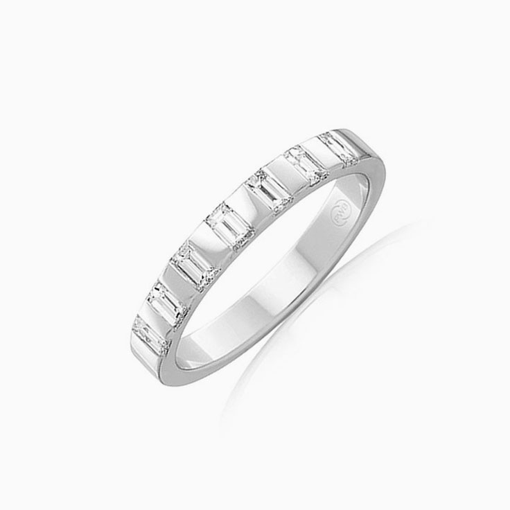 Baguette cut diamond wedder FR3941