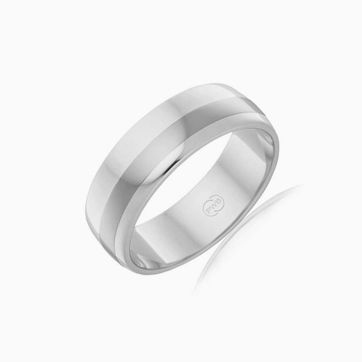 Centre Titanium mens ring TIJ2768