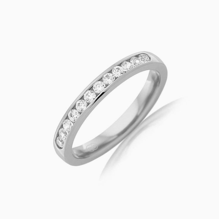 Channel set womens ring B3500