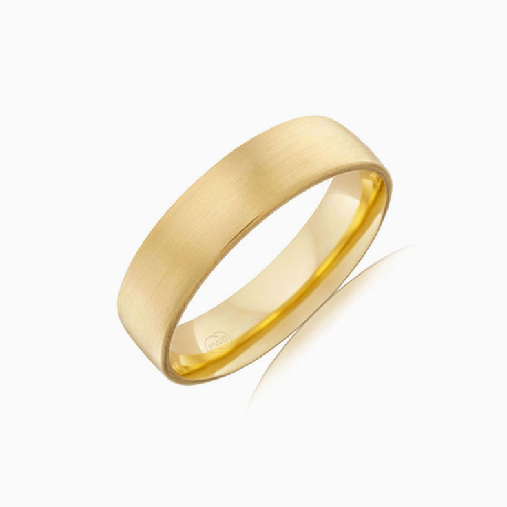 Plain Yellow Gold Wedding Band