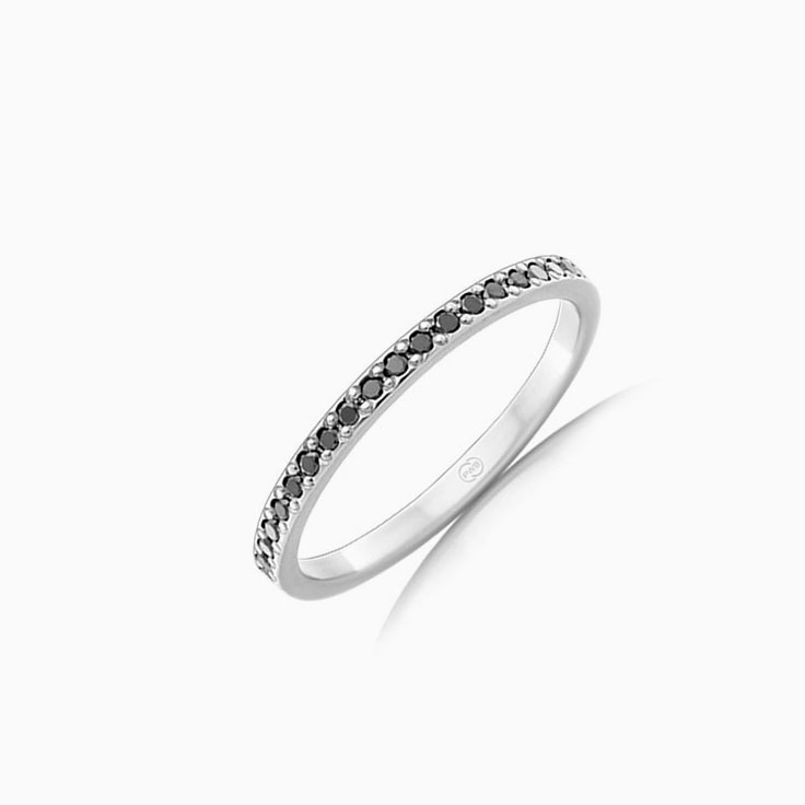 Black Diamond Pave set ring F4243