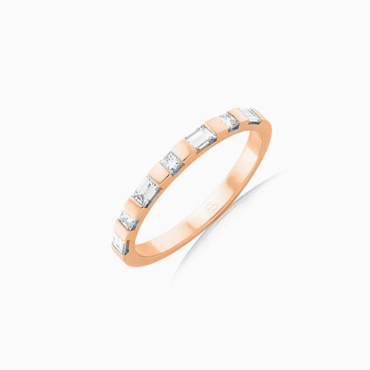 Baguette and Princess cut ring FR3923