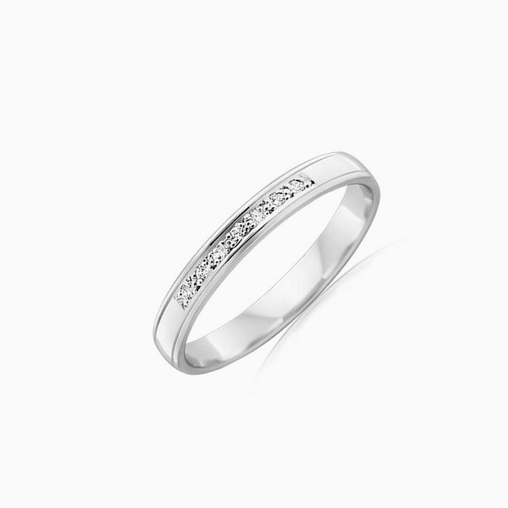 Pave set diamond wedder HR3594
