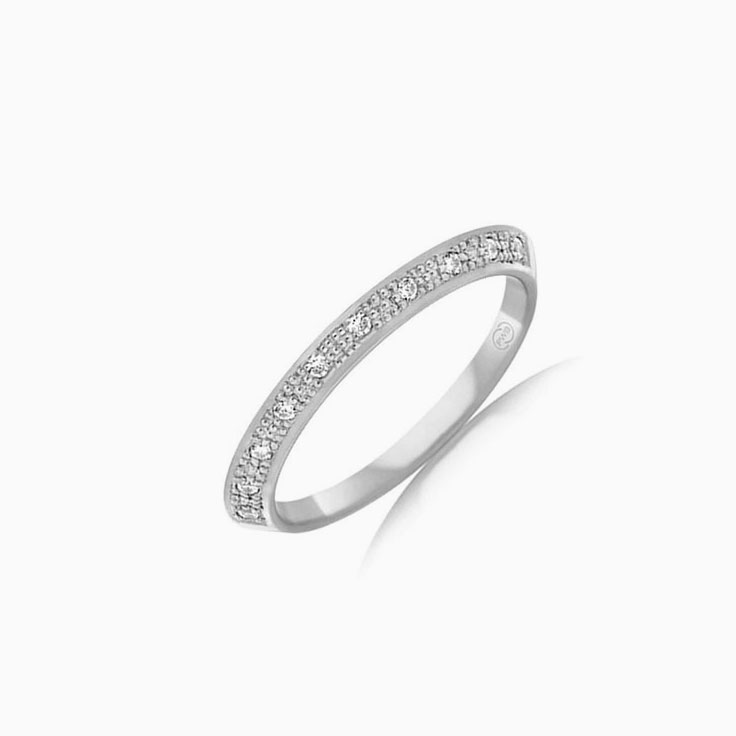 Knife edge wedding ring FC3743