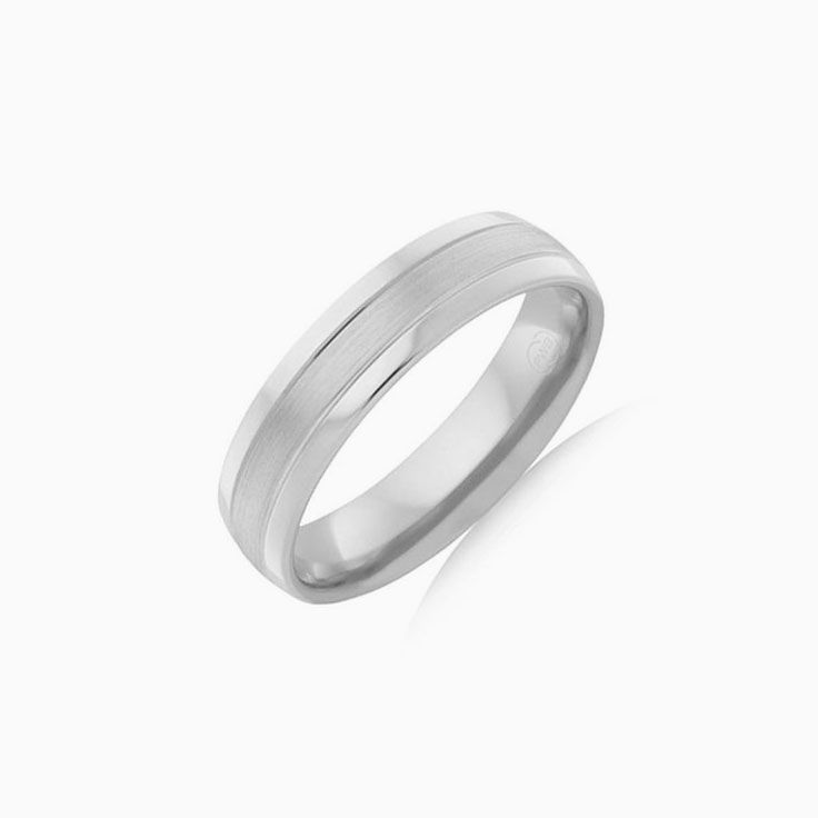 Matt centre mens wedding ring CW4069