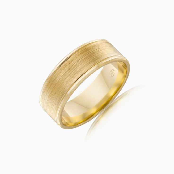 Simple Stacked Wedding Ring