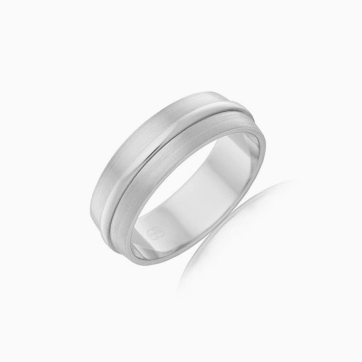 Matt finished Mens wedding ring J3504