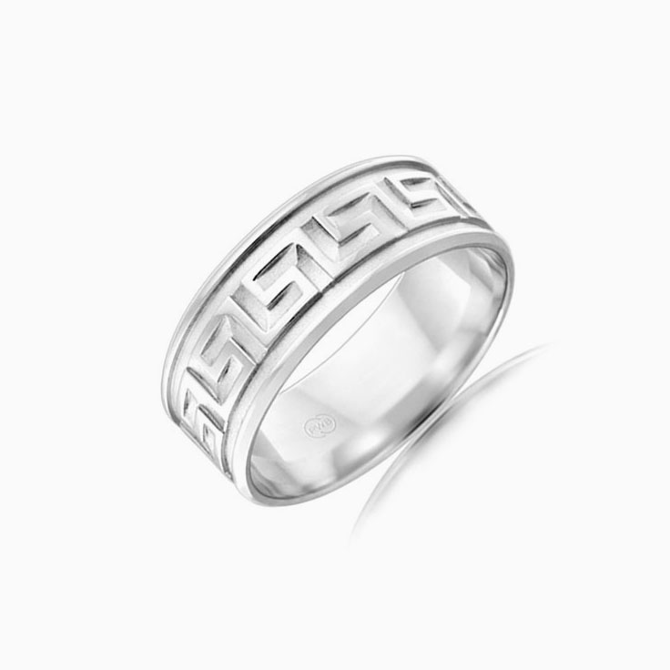 Meander Mens Wedding Ring FB2576
