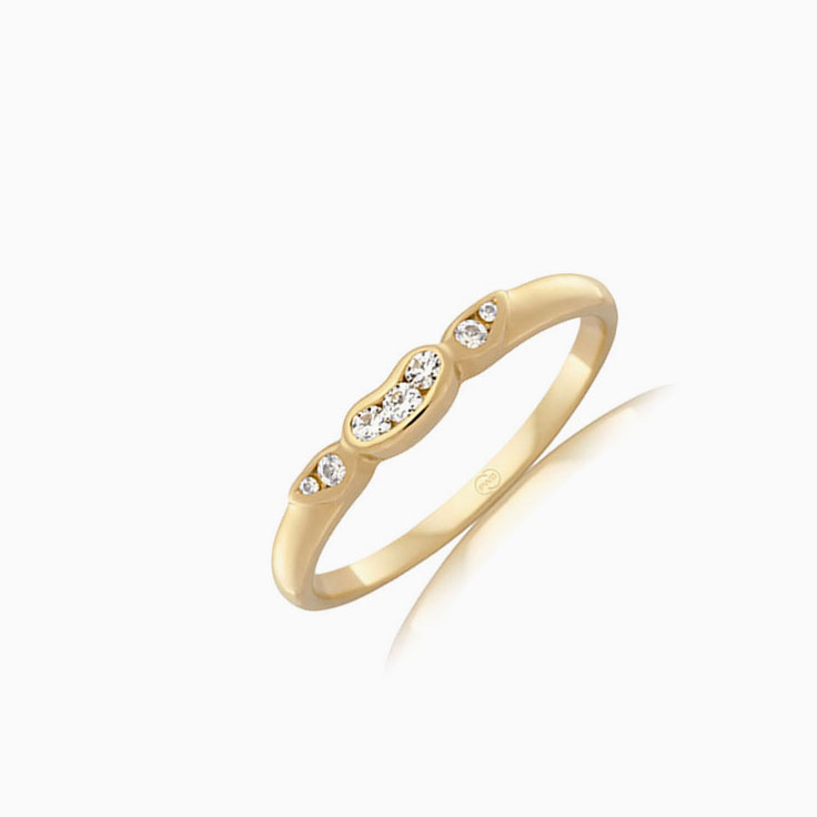 Bezel Set Lab Diamond Wedding Ring