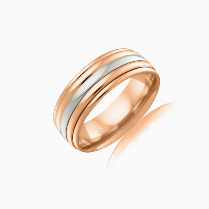 Multi Grooved Mens wedder 2TJ2102