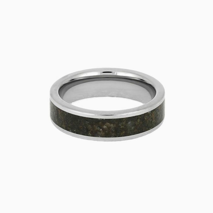 Dinosaur Bone ring In Titanium