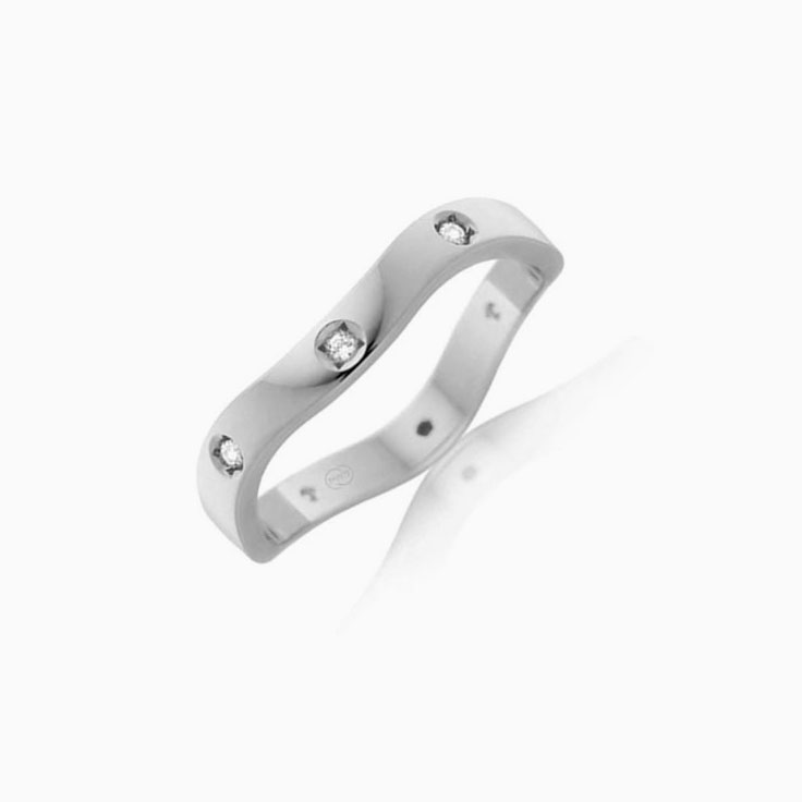 wave patterned ring C3048