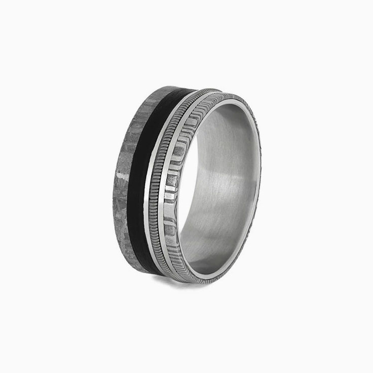 Platinum Guitar String With Meteorite