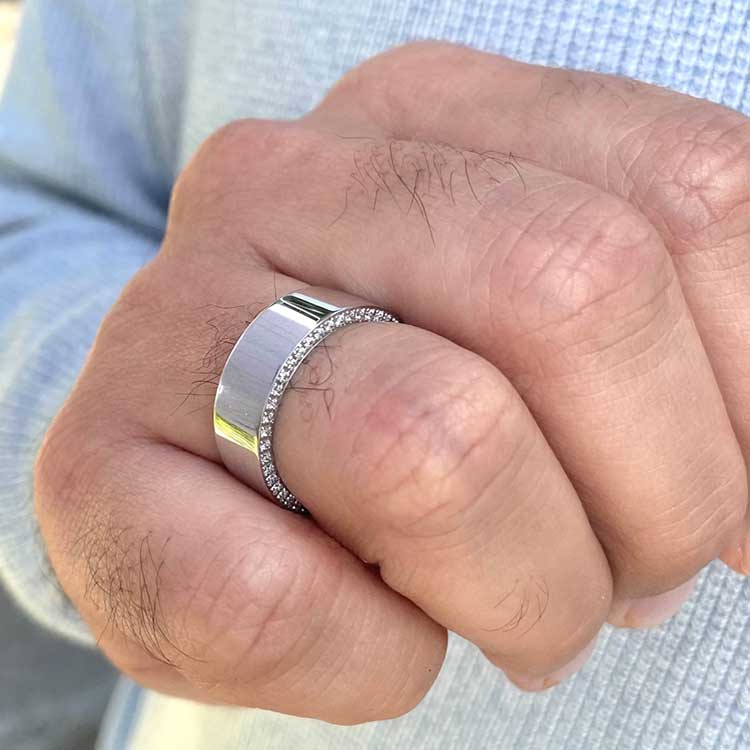 mens diamond wedding ring7070